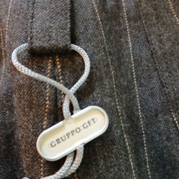 Joan & David Gray Wide Leg Trousers with Pinstripe Design Size 6 - Picture 8 of 8